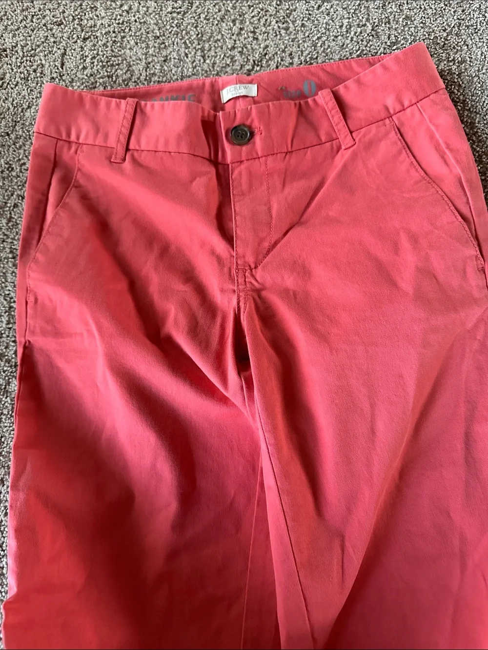 J. Crew Cropped Ankle Pants in Coral